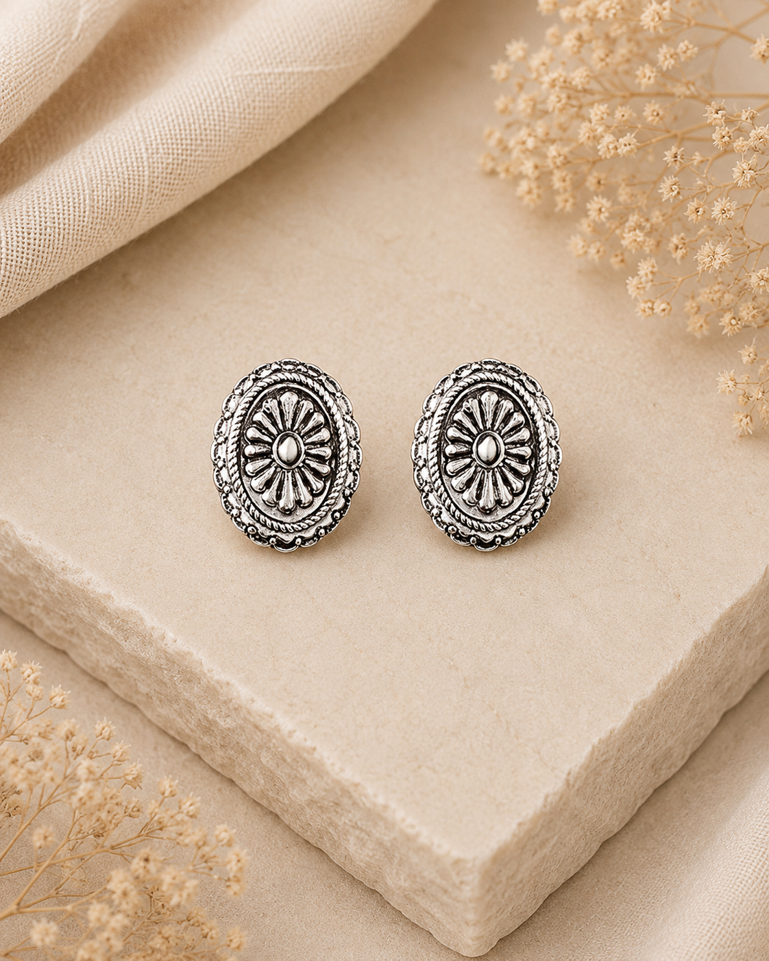 Western Bloom Stud Earrings