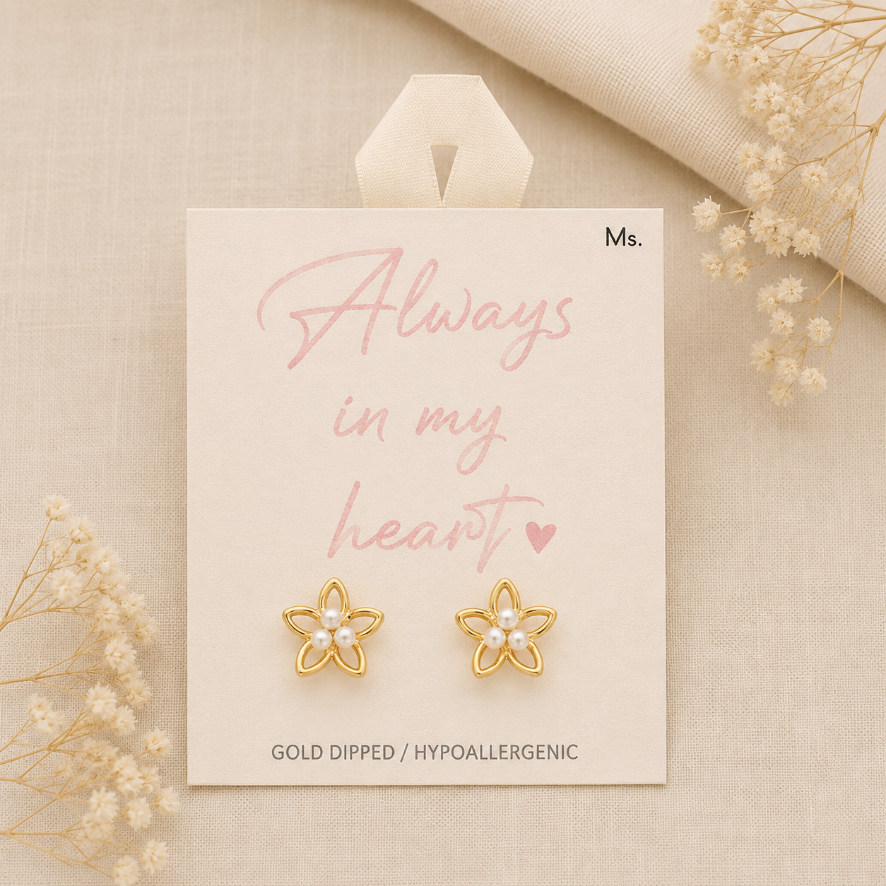 Pearl Bloom Stud Earrings