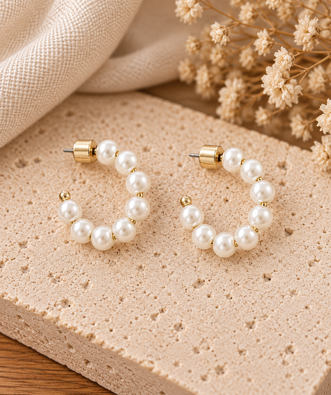 The Everyday Pearl Hoops