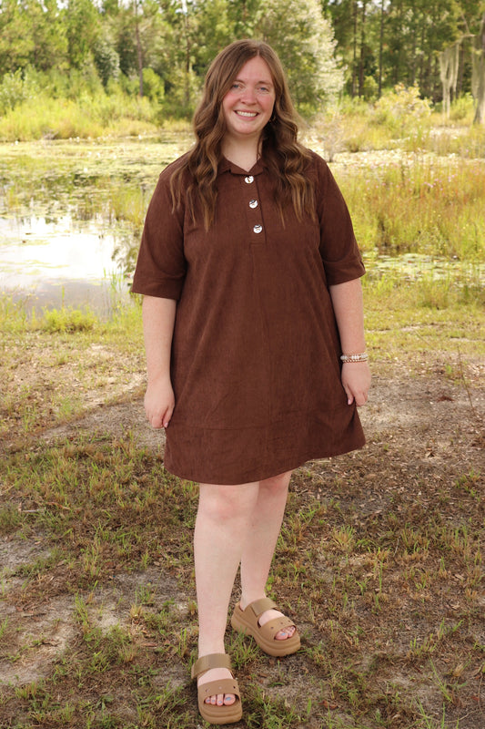 The Autumn Lane Corduroy Dress