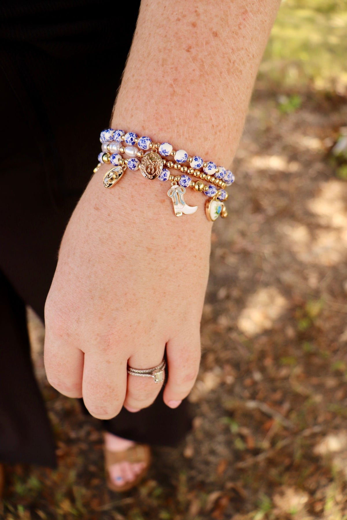 Coastal Pearl Bracelet Set