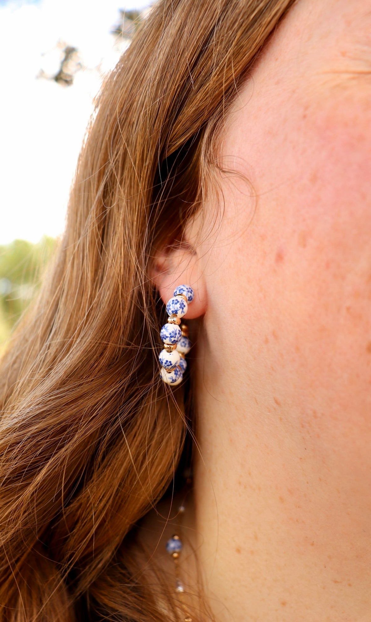 The Blue Willow Hoops