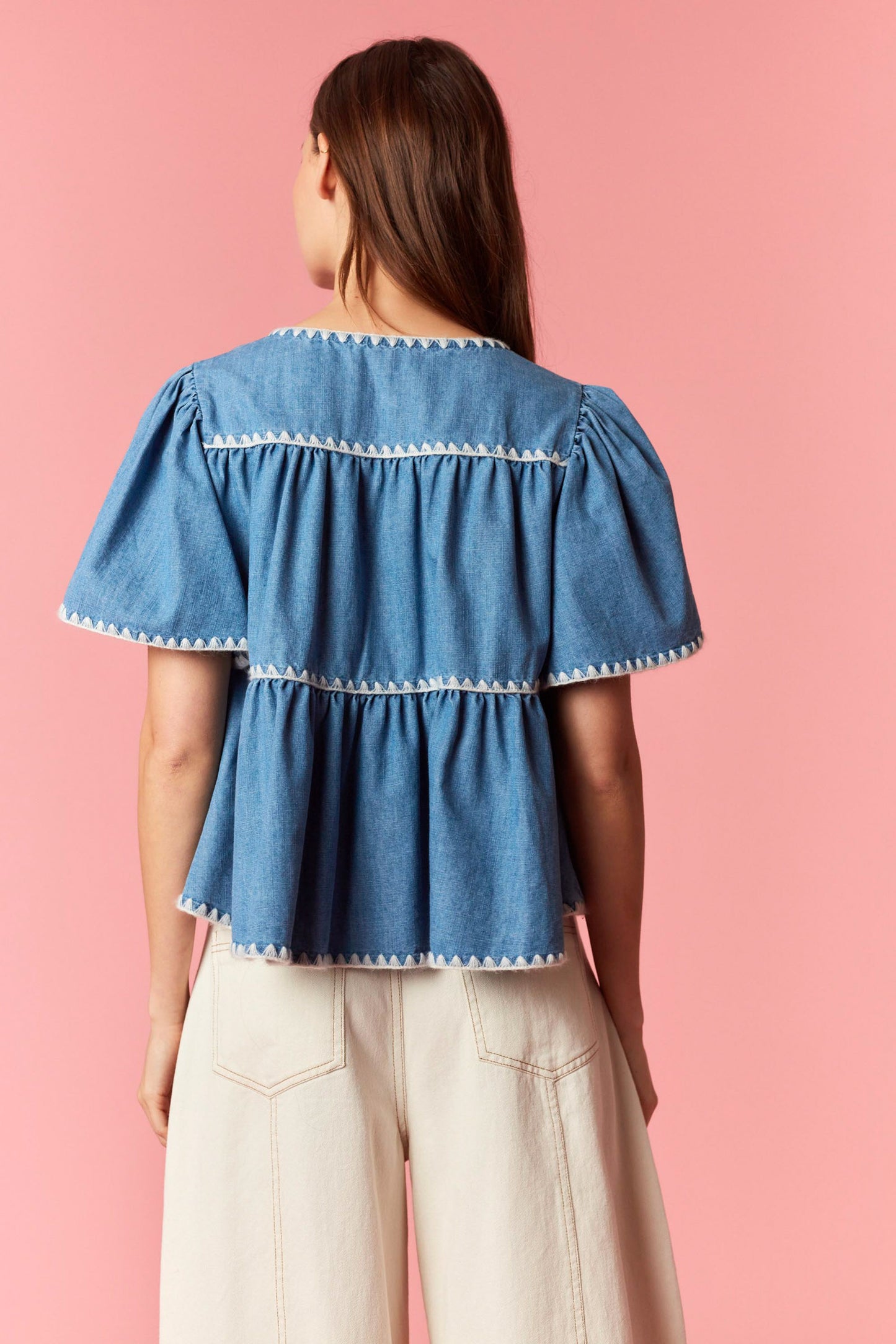 Bluebell Breeze Babydoll Top