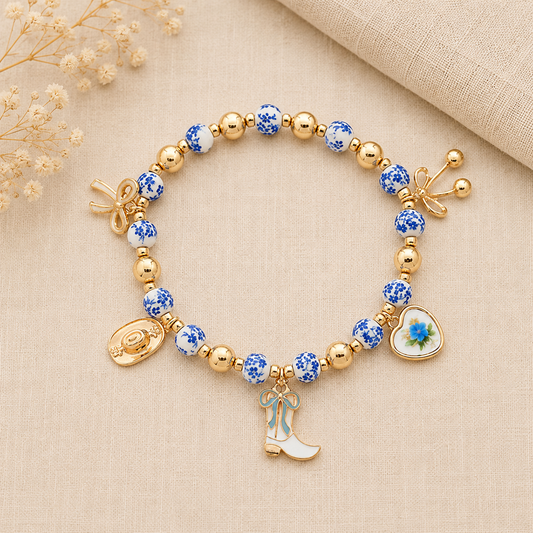 Sweet Magnolia Charm Bracelet
