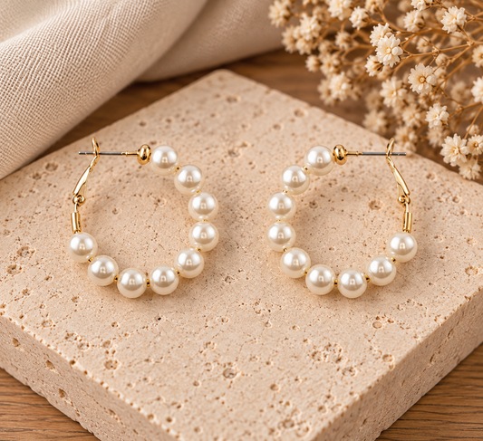 The Sunday Pearl Hoops