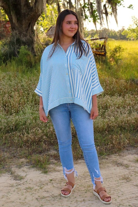 The Coastal Breeze Button Down – Lt. Blue
