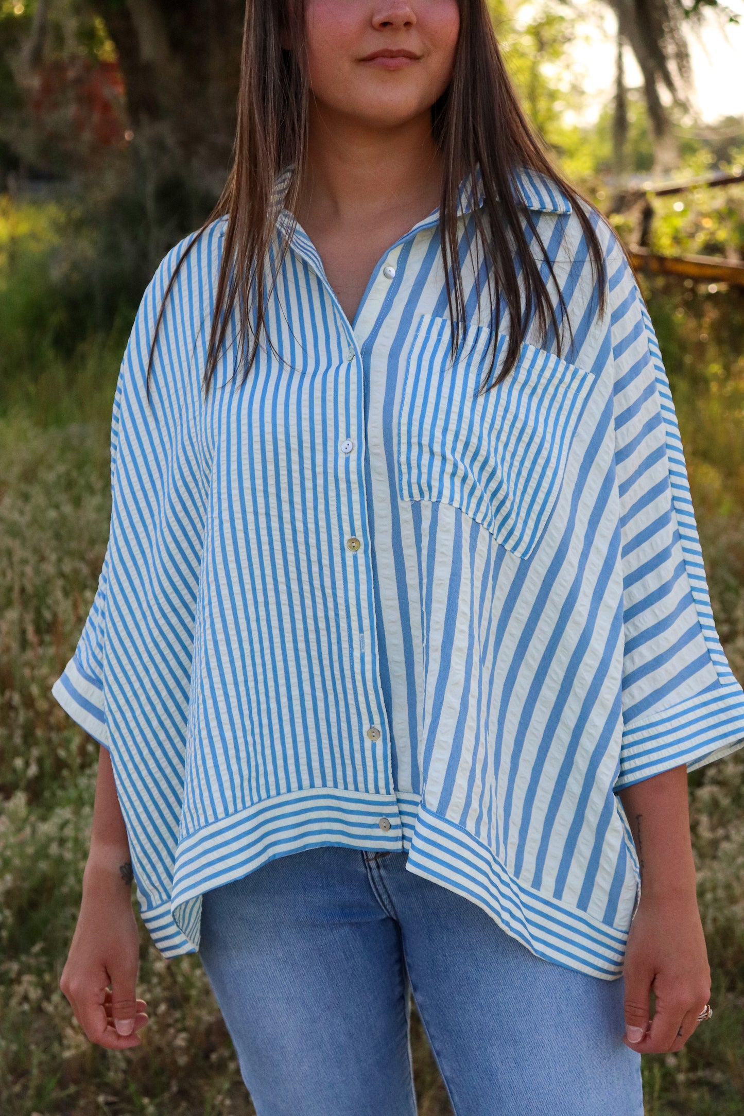 The Coastal Breeze Button Down – Lt. Blue