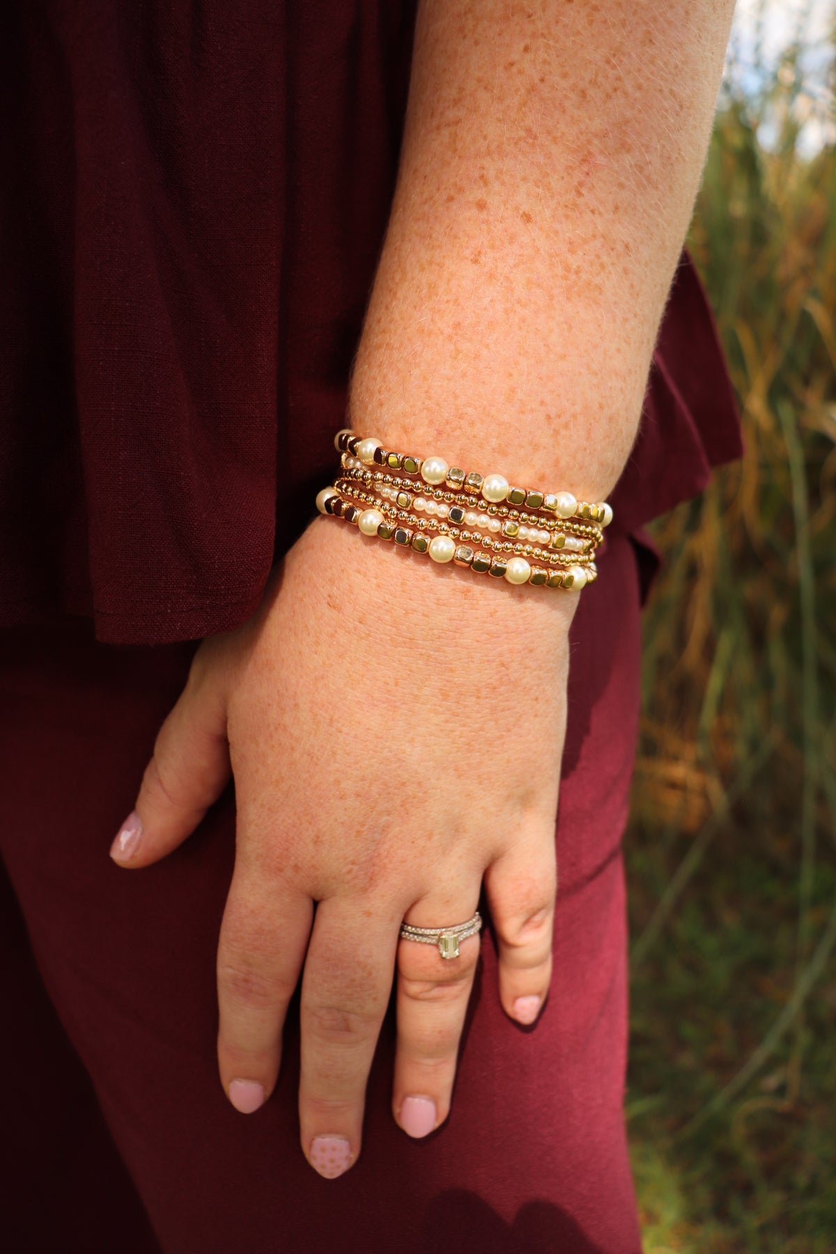 The Golden Grace Bracelet Stack